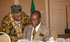 (Former) Governor Idongesit Nkanga with a delegate to the convention